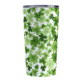 Shamrocks and 4-Leaf Clovers Tumbler Cup