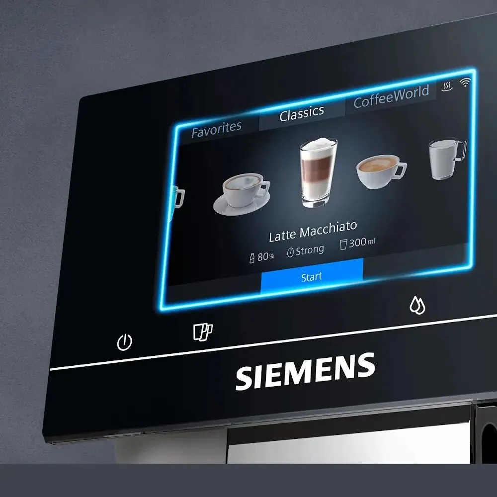 Siemens TP705GB1 EQ700 Home Connect Bean to Cup Fully Automatic Freestanding Coffee Machine, Graphite