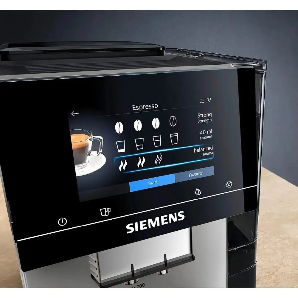 Siemens TP705GB1 EQ700 Home Connect Bean to Cup Fully Automatic Freestanding Coffee Machine, Graphite