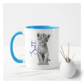 Sketch Design Lion Cub Mug