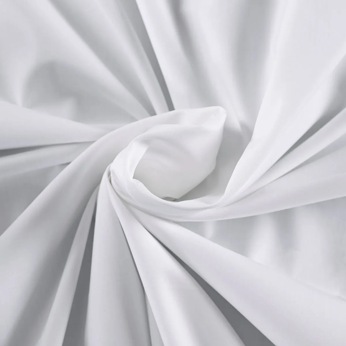 Slumber Plain Easy Care Percale 100% Cotton White Crisp Bed Sheet