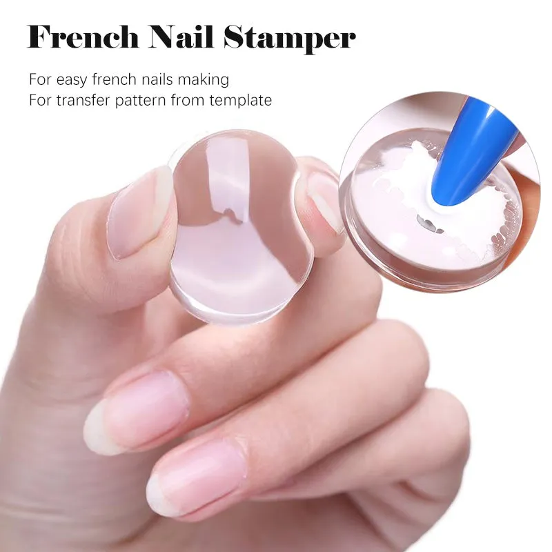 Stamper & Scraper (Clear - Diameter 2.8cm)