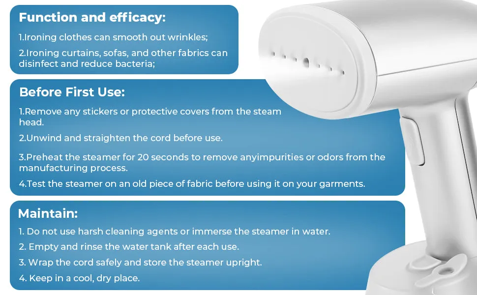 STEAMIT Portable Handheld Clothes Steamer