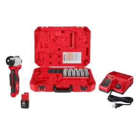 Tool Kit - Milwaukee M12™ Cable Stripper Kit with 17 Cu THHN / XHHW Bushings, 2435CU-21S