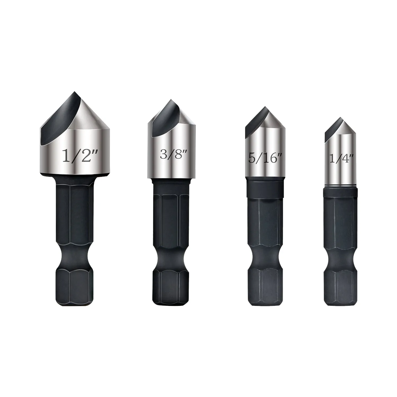 toolant Countersink Drill Bits Set 7Pcs Round & Hex Shank