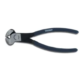 Toolcraft 8" (203mm) Cutter Plier Nipper,  made of carbon steel, handles covered with non-slip vinyl, polished body, ideal for tying and cutting wire in construction - TC0307