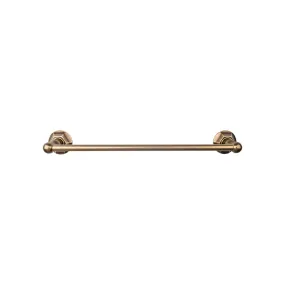 Top Knobs ED10GBZB Edwardian Bath Towel Bar 30 Inch Single - Hex Backplate German Bronze