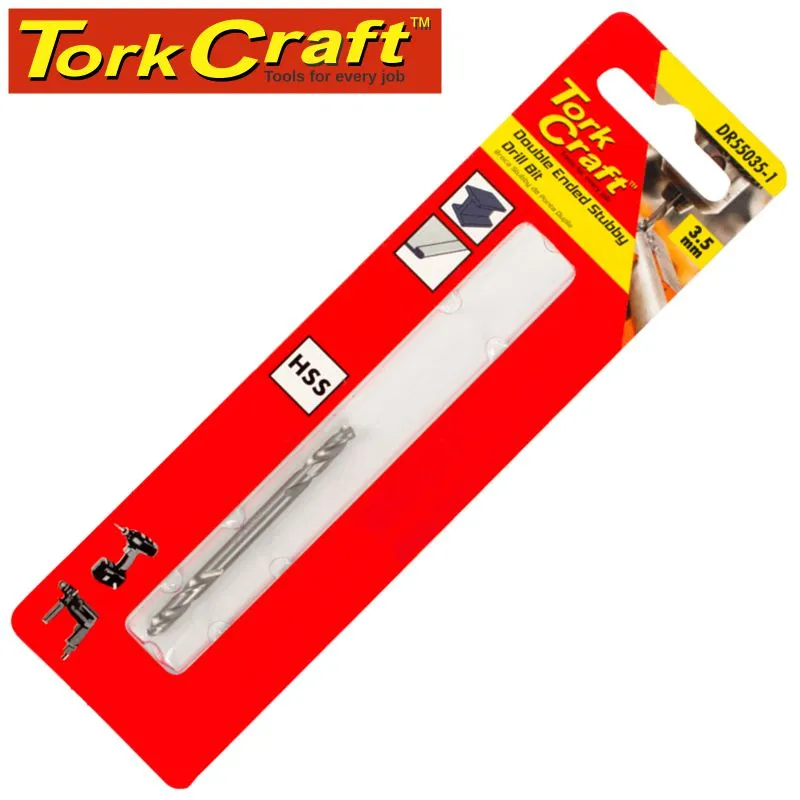 TORK CRAFT DOUBLE END STUBBY HSS 3.5MM 1 PC DR55035-1