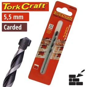 Tork Craft DRill Bit Masonry/Concrete  5.5mm 1/Card DR80055