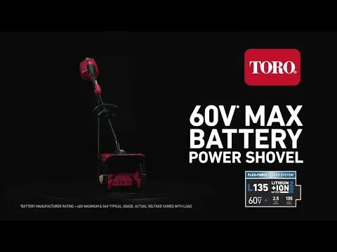 Toro 39909 Power Shovel 60V Battery Powered 12"