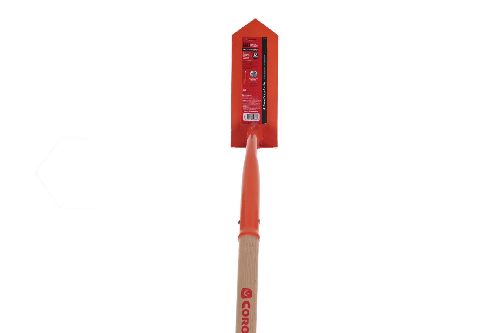 Trench Shovel - General Purpose 35 , 4 Inch - 35  angle, 12 gauge, 48 inch Ash w