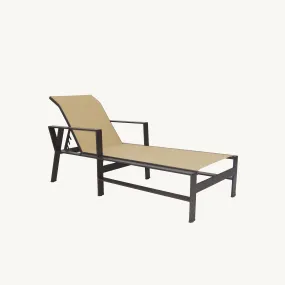 Trento Adjustable Sling Chaise Lounge By Castelle