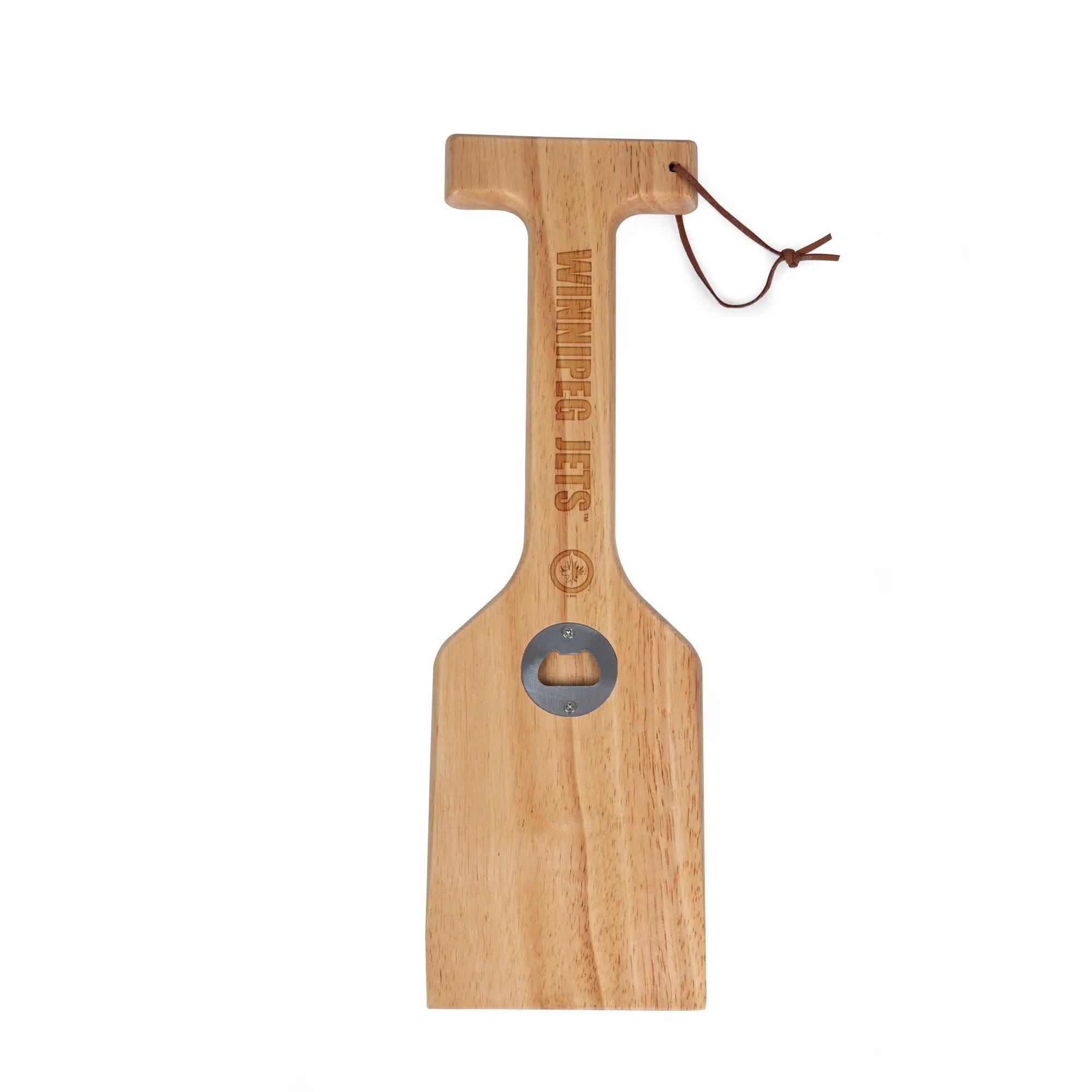 Winnipeg Jets - Hardwood BBQ Grill Scraper with Bottle Opener