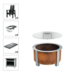 X Series Total Patio Fire Pit Set